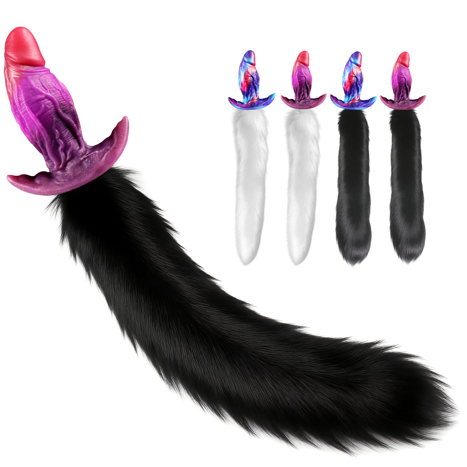 Alien Anal Dildo With Fox Tail Alien Anal Dildo With Fox Tail
