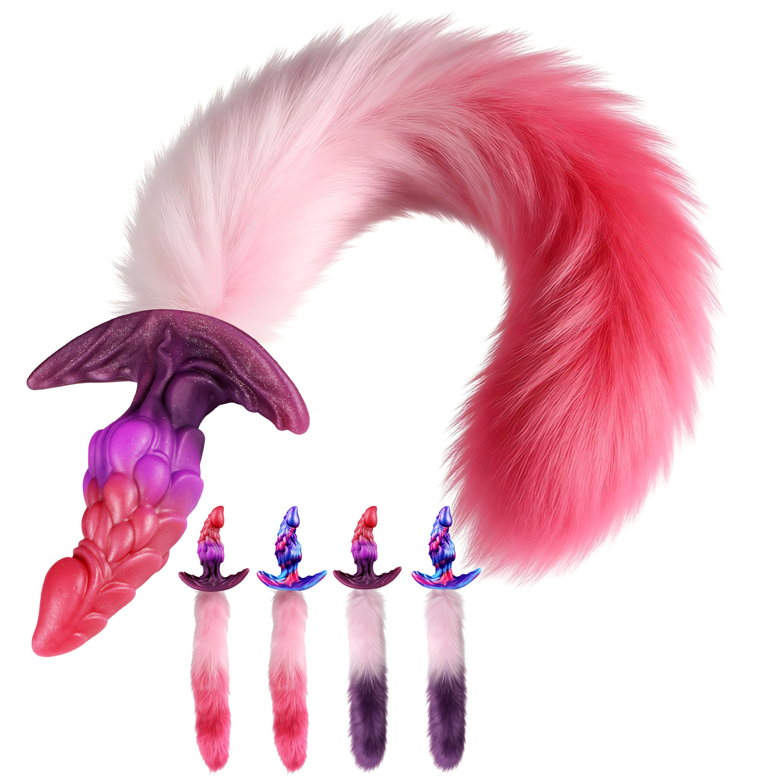 Qilin Anal Dildo With Fox Tail Qilin Anal Dildo With Fox Tail