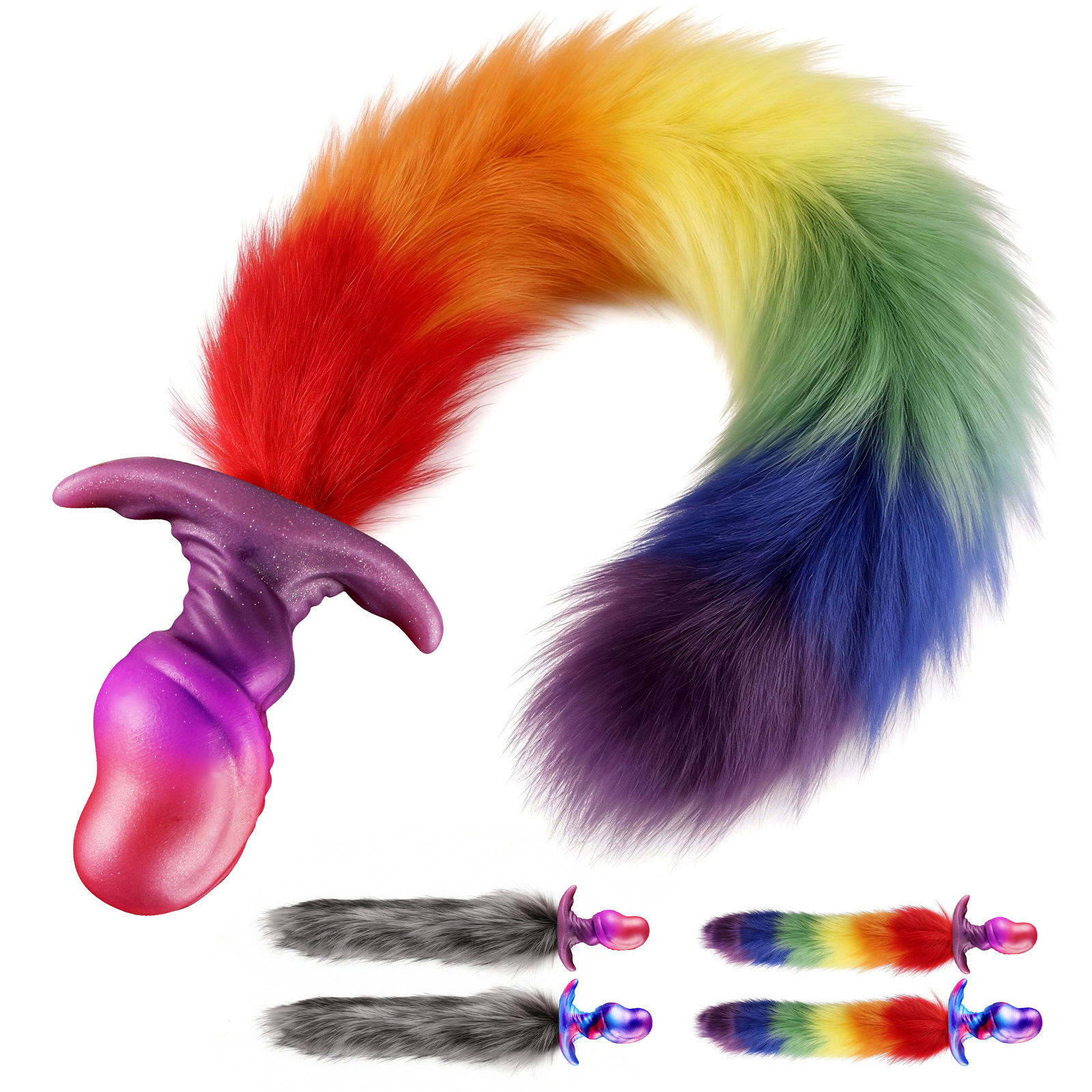 Demon Anal Dildo With Fox Tail Demon Anal Dildo With Fox Tail