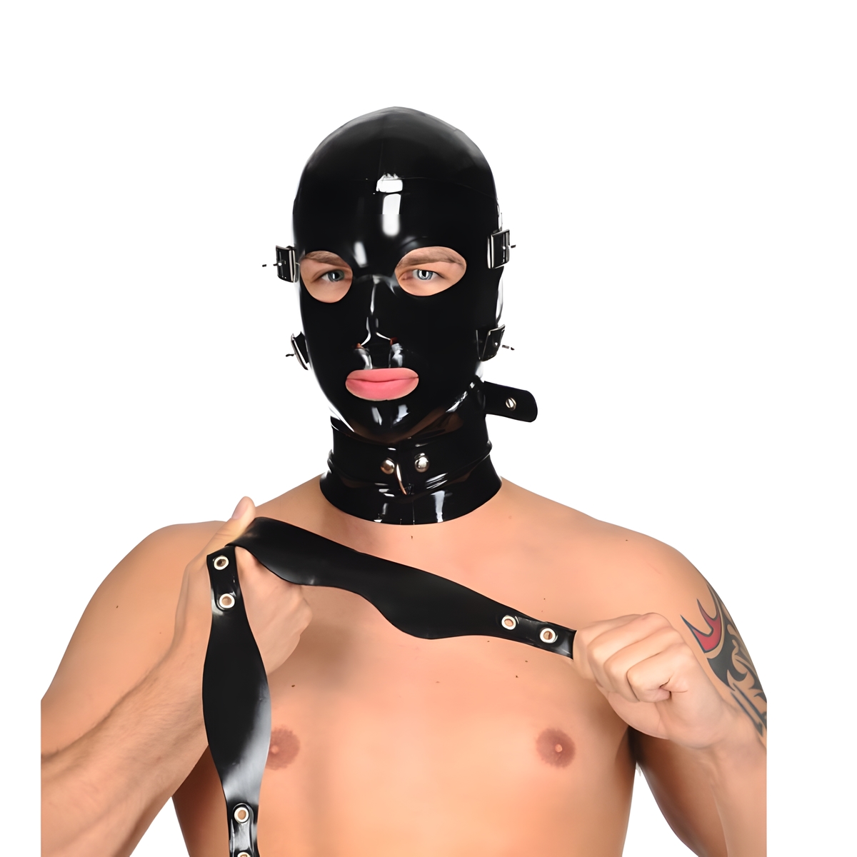Latex Hood Removable Eyes&Mouth Latex Hood Removable Eyes&Mouth