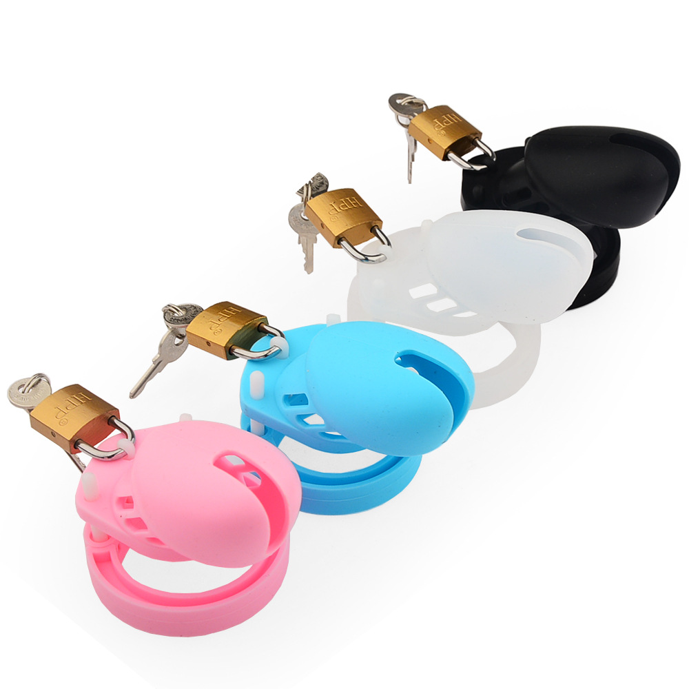 Silicone CB6000s Chastity Devices In Clear/Black/Blue/Pink Silicone CB6000s Chastity Devices In Clear/Black/Blue/Pink